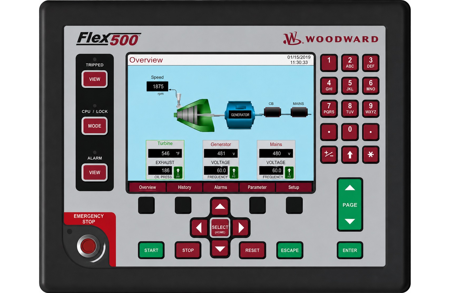 Woodward Flex500 EGI / Flex500 Digital Control Platform